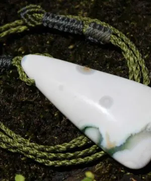 8th vein OCEAN JASPER Pendant crystal Necklace, Fossil Coral Gemstone Jewelry,Macrame Cord,beachy beach jewelry, summer surfer necklace