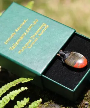 Australian Red Snakeskin Jasper Pendant ,Australian HANDMADE handwoven tropical cord, healing crystal pendant, surfer summer pendant jewelry