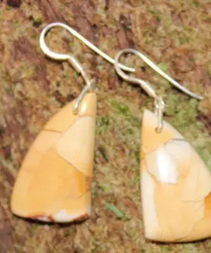 Australian Brecciated Mookaite Earrings, Australian handmade crystal healing jewelry, Gemstone jewellery, natural crystal jewellery