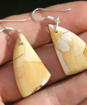 Australian Brecciated Mookaite Earrings, Australian handmade crystal healing jewelry, Gemstone jewellery, natural crystal jewellery