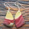 Australian Mookaite Jasper Earrings, Australian handmade crystal healing jewelry, Gemstone jewellery, natural crystal jewellery