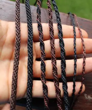 Matrix Opal Necklace,Hand Polished Boulder Opal Pendant,Shibari Macrame Cord,Elven jewelry, viking larp celtic tribal jewellery