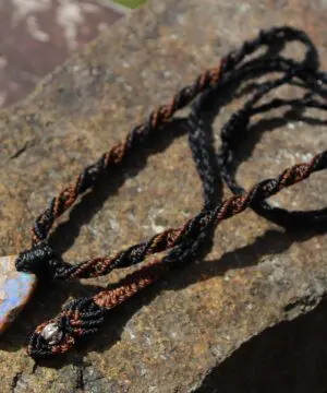 Crystal OPAL Petrify Wood,Boulder Opal Pendant,OPAL Necklace,Tribal Pendant,Petrified Wood Jewelry,opalized,elven dinosaur bone