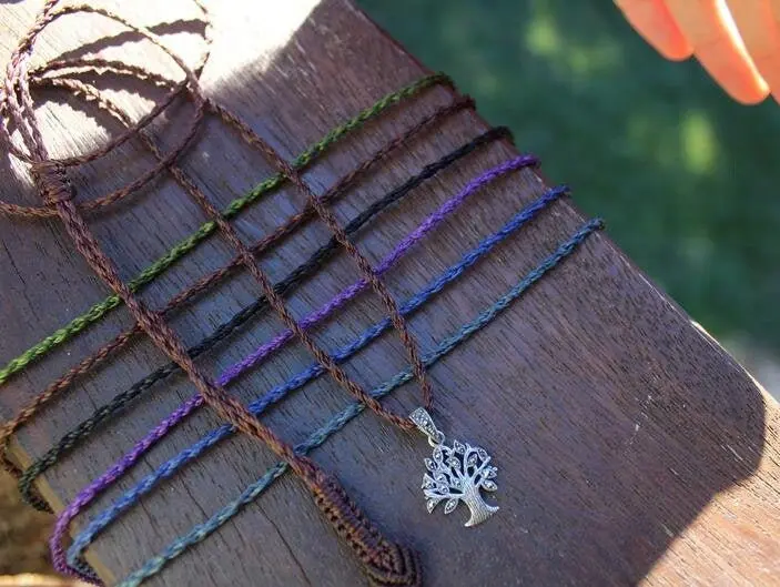 TREE OF LIFE Marcasite Jewelry,Sterling Silver Pendant Necklace,Pyrite Crystal Jewelry,Shibari Macrame Cord,Art Deco,Gemstone,elf cosplay,