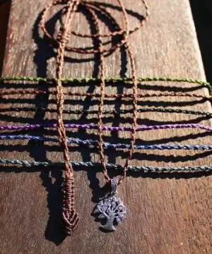 TREE OF LIFE Marcasite Jewelry,Sterling Silver Pendant Necklace,Pyrite Crystal Jewelry,Shibari Macrame Cord,Art Deco,Gemstone,elf cosplay,
