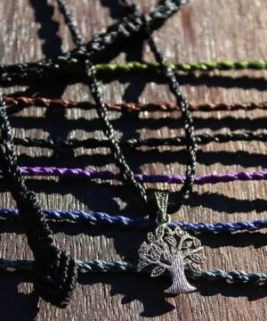 TREE OF LIFE Marcasite Jewelry,Sterling Silver Pendant Necklace,Pyrite Crystal Jewelry,Shibari Macrame Cord,Art Deco,Gemstone,elf cosplay,