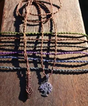 TREE OF LIFE Marcasite Jewelry,Sterling Silver Pendant Necklace,Pyrite Crystal Jewelry,Shibari Macrame Cord,Art Deco,Gemstone,elf cosplay,