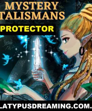 Mystery PROTECTOR Stone Necklace, Protection Crystal Stone Pendant, Australian made Macrame Cord Healing Protection Jewelry,