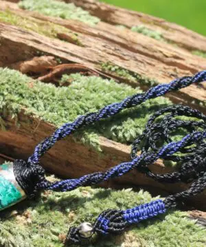 High End Azurite Pendant, Elven chrysocolla Necklace,Malachite Necklace.Necklace,Deep Blue Elf jewelry