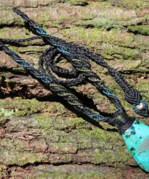 AUSTRALIAN Gem Silica CHRYSOCOLLA Pendant,Natural Malachite Necklace, Australian handade Tropical cord necklace, Malachite Gemstone Pendant