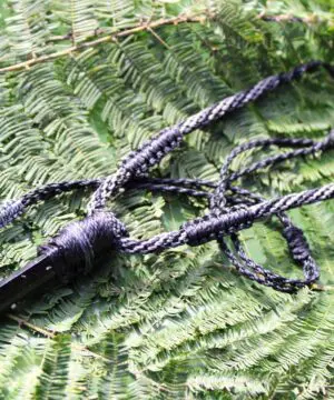 BLACK TOURMALINE schorl pendant, Tourmaline Necklace, Australian Made Macrame cord, October BirthStone, Black gem stone Healing Jewelry