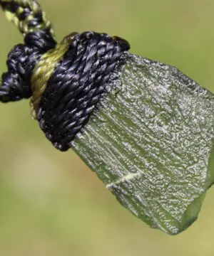 Genuine Moldavite Pendant, Raw Real Rough Moldavite Necklace, Authentic Moldavite Green Stone Jewelry, Elven Crystal healing,Australian made