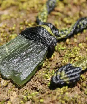 Genuine Moldavite Pendant, Raw Real Rough Moldavite Necklace, Authentic Moldavite Green Stone Jewelry, Elven Crystal healing,Australian made