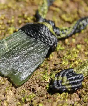 Genuine Moldavite Pendant, Raw Real Rough Moldavite Necklace, Authentic Moldavite Green Stone Jewelry, Elven Crystal healing,Australian made