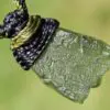 Genuine Moldavite Pendant, Raw Real Rough Moldavite Necklace, Authentic Moldavite Green Stone Jewelry, Elven Crystal healing,Australian made