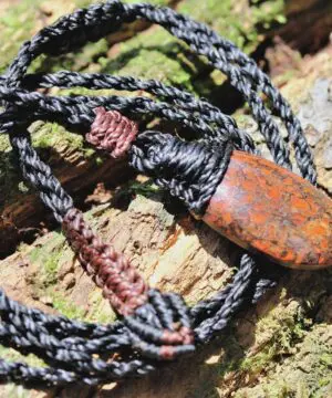 Red Dinosaur Fossil Jewelry, Authentic dragon's bone pendant, Dinosaur bone, Ancient Fossil Power, Tribal Talisman Pendant