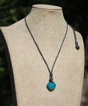 Rare Quantum Quattro Gem Silica Pendant Necklace,Malachite with Cuprite Necklace,elven healing jewelry, Australian made macrame cord