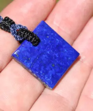 Lapis Lazuli Pendant, australian made macrame cord, elven jewelry, crystal healing natural blue stone lapis necklace, september birtstone