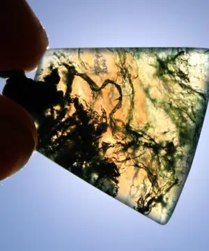 Moss Agate Quartz Pendant • Australian Handmade Talisman • Tribal Healing Crystal Jewelry • Tropical Cord Green Moss Agate Necklace