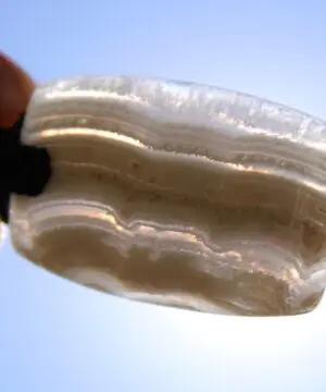 Blue Lace Agate Necklace , BlueLace Agate Pendant, Australian made Elven Macrame Cord Healing Crystal Jewelry , Christmas gift idea