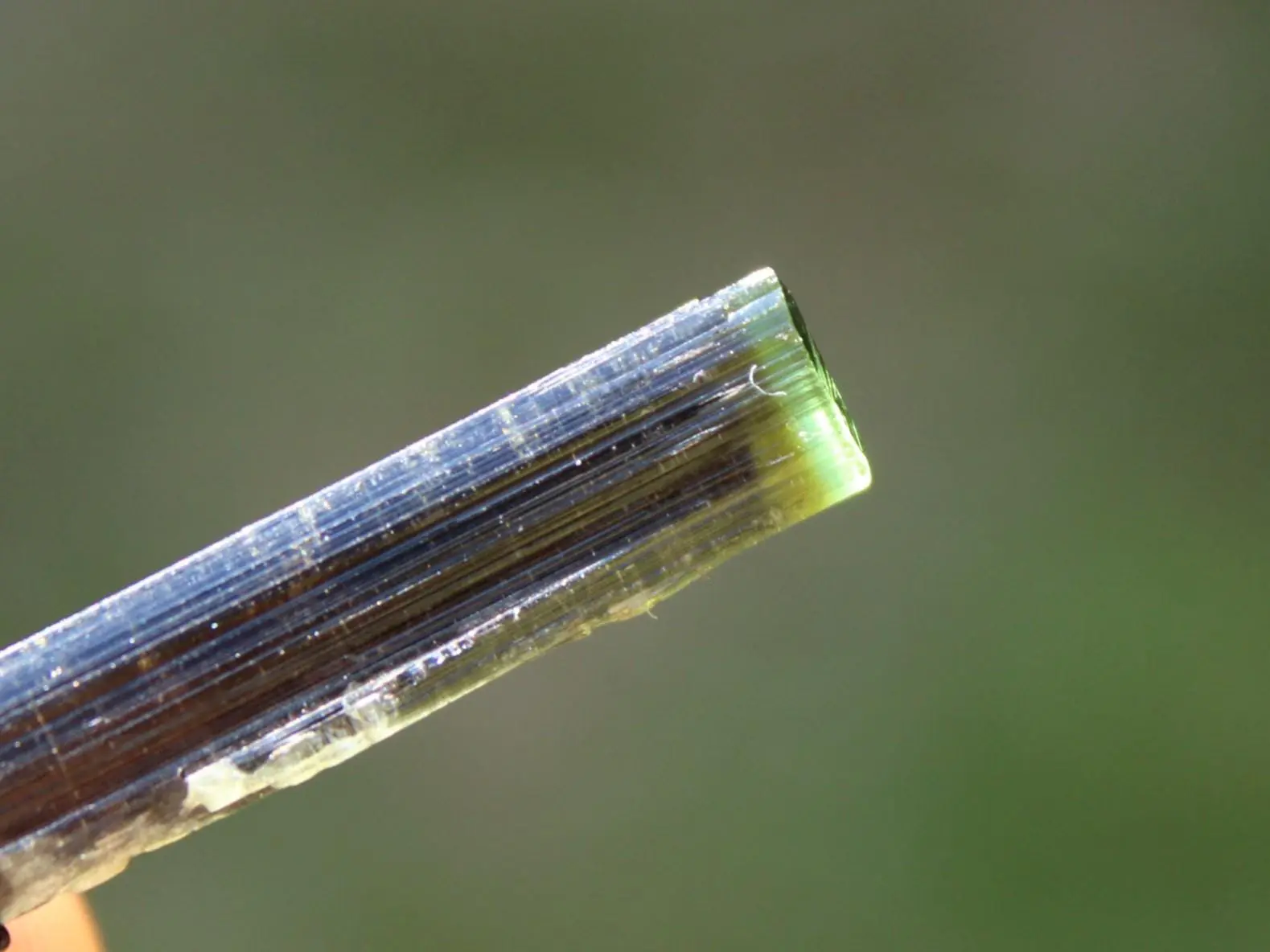 Tourmaline Necklace • Afghan Tourmaline Pendant • Raw Green Blue Crystal Talisman • Australian Handmade • Handwoven Tropical Cord