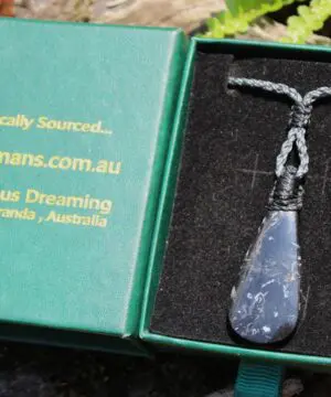 Elven Petrify Palmwood Pendant, Petrified Fossil Birds Eye Palm Root Necklace, Healing Jewelry, Australian handmade tropical cord