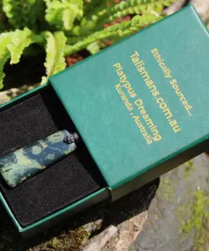 Kambaba Jasper Necklace • Stromatolite Fossil Pendant • Ancient Algae Talisman • Tribal Healing Jewelry • Australian Handmade Tropical Cord