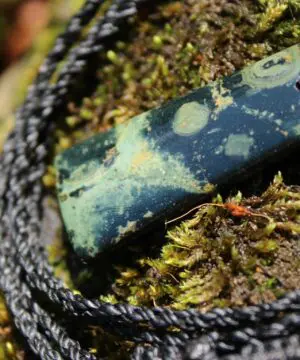 Kambaba Jasper Necklace • Stromatolite Fossil Pendant • Ancient Algae Talisman • Tribal Healing Jewelry • Australian Handmade Tropical Cord