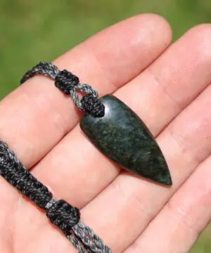 American Elven Rainbow Obsidian Pendant • Volcanic Glass Necklace • Healing Tribal Talisman • Australian Handmade Tropical Cord