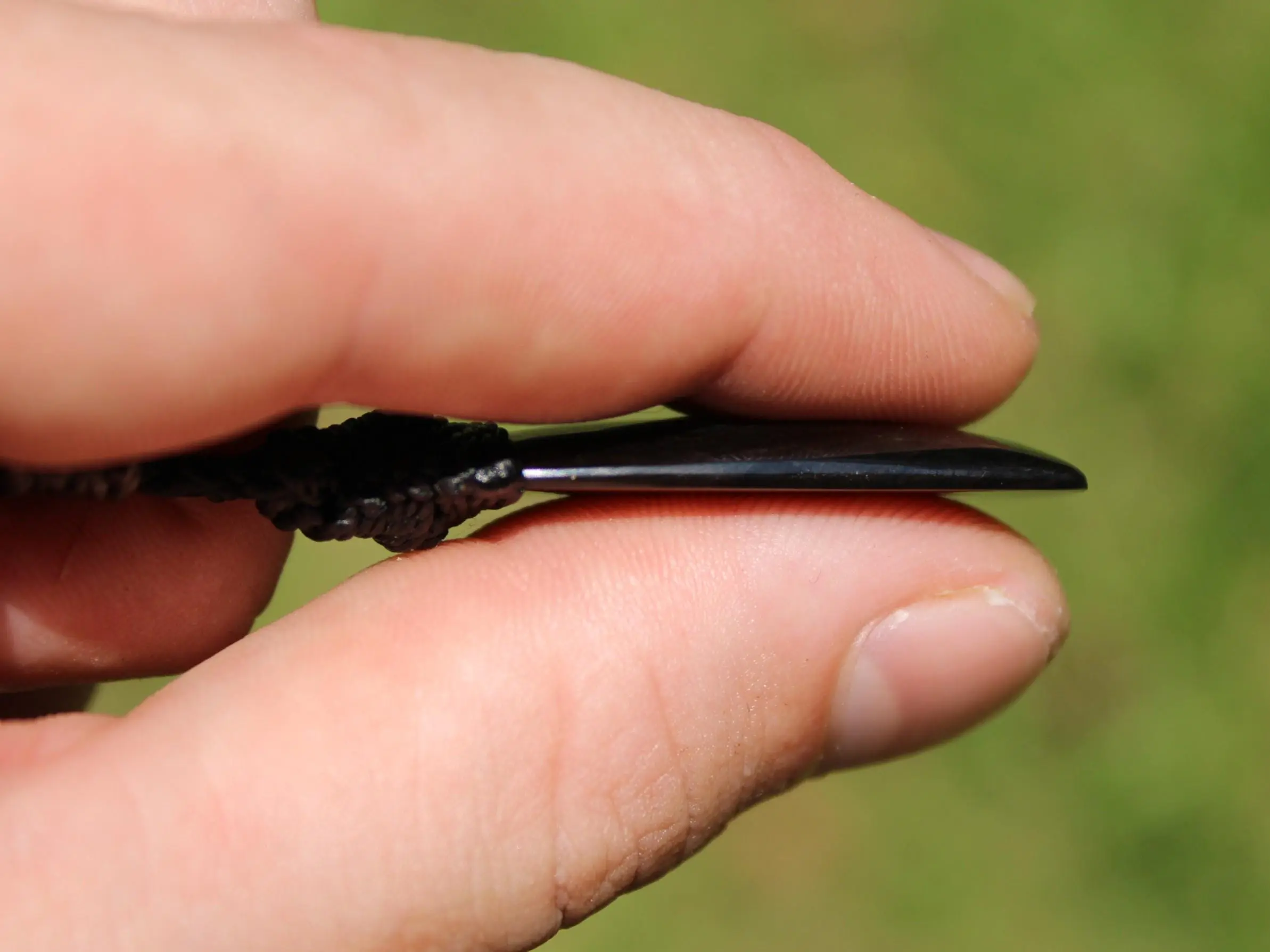 American Elven Rainbow Obsidian Pendant • Volcanic Glass Necklace • Healing Tribal Talisman • Australian Handmade Tropical Cord