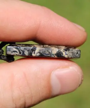 Elven Petrified Palmwood Pendant • Birds Eye Palm Root Necklace • Fossil Talisman • Australian Handmade • Handwoven Tropical Cord