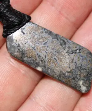 Natural Silver in Quartz Necklace • Canadian Raw Silver Quartz Pendant • Mineral Talisman • Australian Handmade • Handwoven Tropical Cord