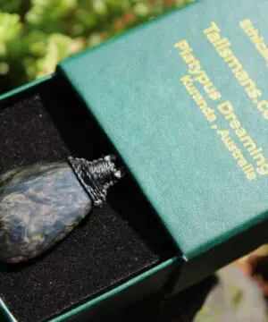 American Elven Rainbow Obsidian Pendant Necklace • Australian Handmade Tropical Cord Volcanic Glass Healing Tribal Talisman Pendant Necklace