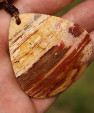 Australian Boulder opal, Australian creek Jasper, unique tribal necklace talisman, Australian made handwoven tropical Cord, Summer jewelry