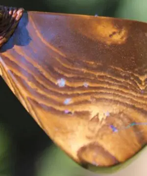 Australian Matrix OPAL Pendant Necklace, Australian Solid Seam Boulder Opal jewelry, Australian Made Macrame Cord Healing Jewelry