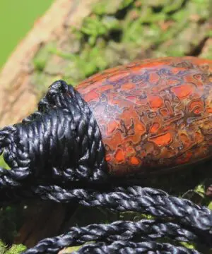 Red Dinosaur Fossil Jewelry, Authentic dragon's bone pendant, Dinosaur bone, Ancient Fossil Power, Tribal Talisman Pendant