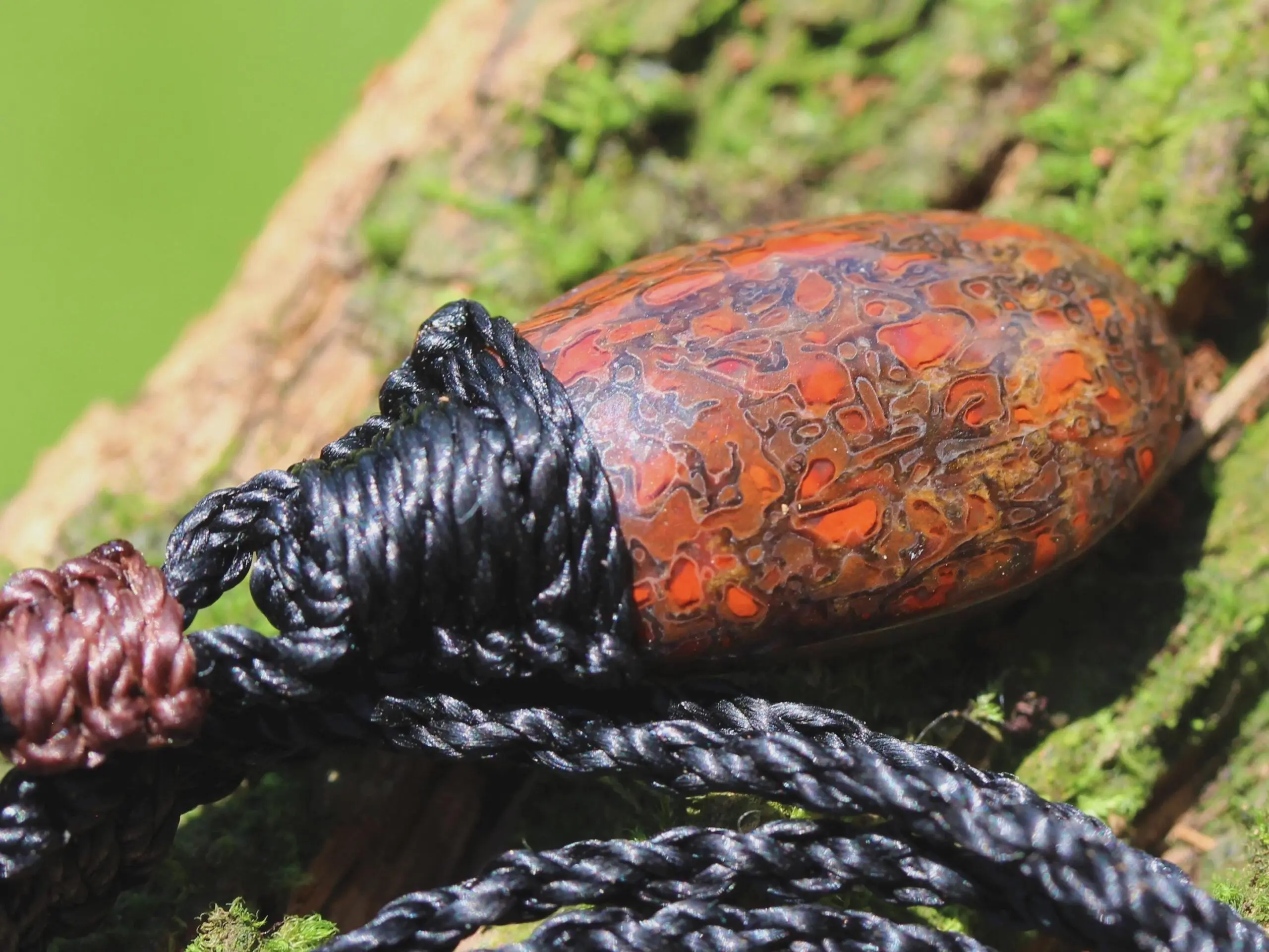 Red Dinosaur Fossil Jewelry, Authentic dragon's bone pendant, Dinosaur bone, Ancient Fossil Power, Tribal Talisman Pendant