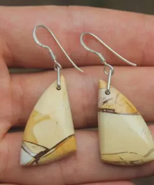Australian Brecciated Mookaite Earrings, Australian handmade crystal healing jewelry, Gemstone jewellery, natural crystal jewellery