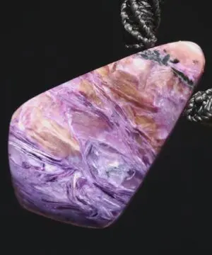 Highest Quality Charoite Pendant, Australian Handcrafted Jewellery, Rare Charoite Gemstone, Natural Purple Healing Crystal Talisman