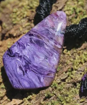 Highest Quality Charoite Pendant, Australian Handcrafted Jewellery, Rare Charoite Gemstone, Natural Purple Healing Crystal Talisman