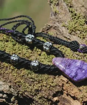 Highest Quality Charoite Pendant, Australian Handcrafted Jewellery, Rare Charoite Gemstone, Natural Purple Healing Crystal Talisman