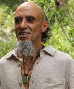 Australian Royal Rhyolite Rainforest Jasper Necklace • Indigenous Inspired Talisman • Australian Handmade Handwoven Tropical Cord