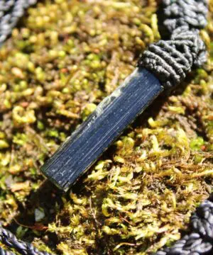 Tourmaline Necklace • Afghan Tourmaline Pendant • Raw Green Blue Crystal Talisman • Australian Handmade • Handwoven Tropical Cord
