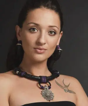 Dark Silver Tribal Necklace — Australian handmade tribal talisman, Spirit lock , Protection TaLISMAN, NeoTribal / Viking LARP Amulet,