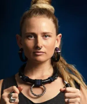 Pure Silver Tribal Talisman, Shibari BlackSUN Amulet Upcycle Necklace, Dark NeoTribal Burningman Viking clothing Larp, Australian handmade