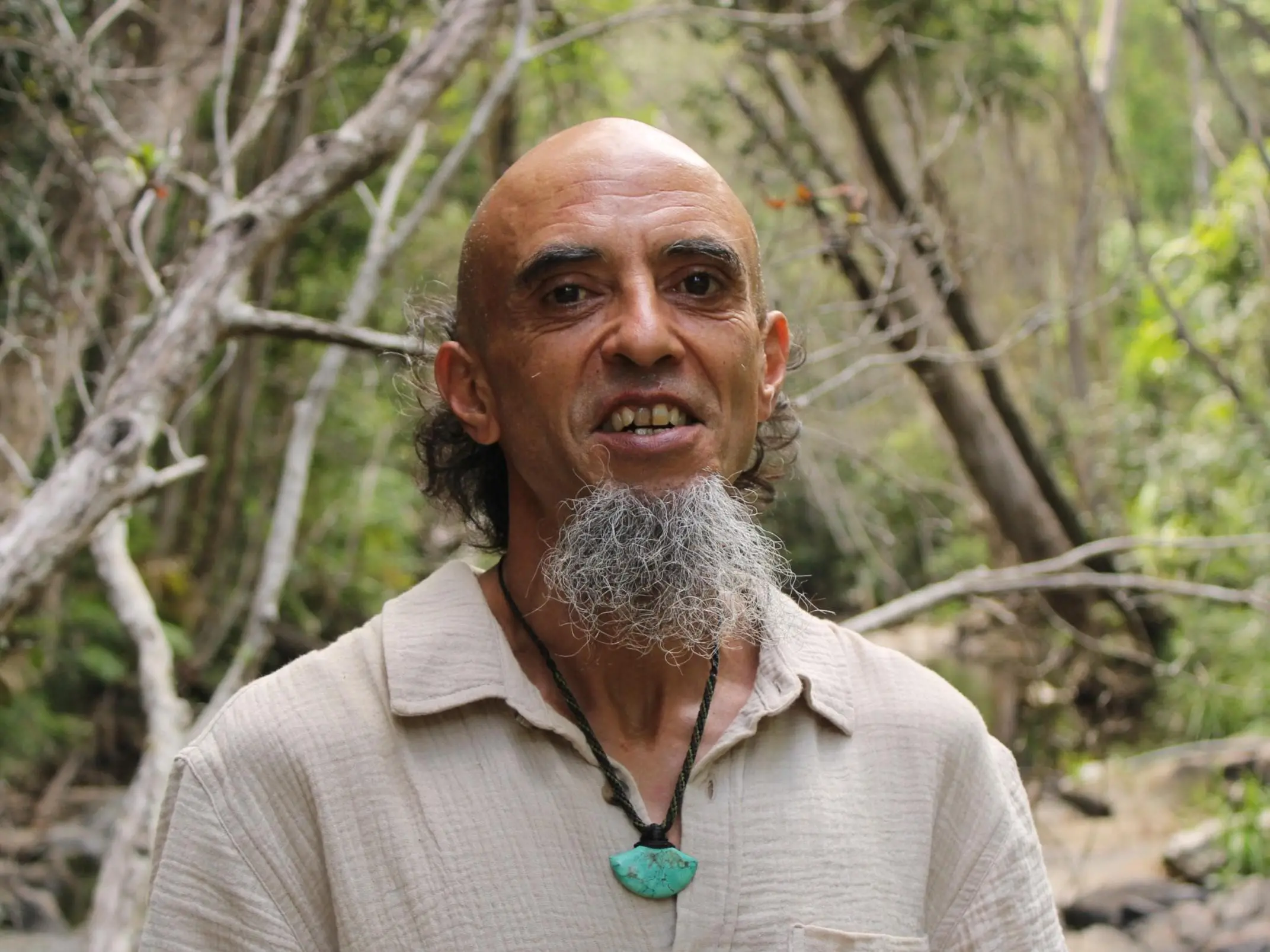 American Turquoise Pendant Talisman,Turquoise Necklace, Australian HandMade Tropical cord, Healing Crystal Jewelry, Elven Blue Stone