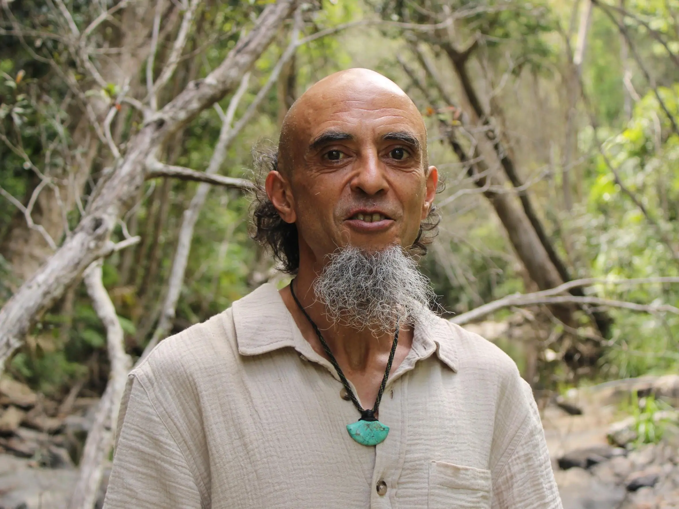 American Turquoise Pendant Talisman,Turquoise Necklace, Australian HandMade Tropical cord, Healing Crystal Jewelry, Elven Blue Stone