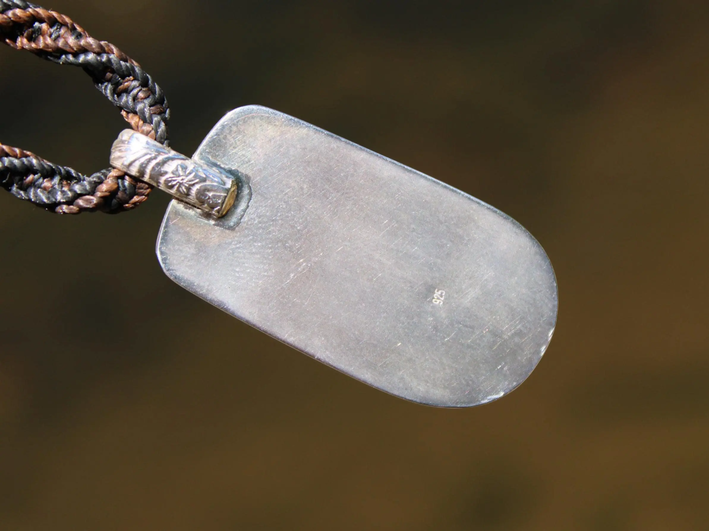 Spider Variscite Pendant, Australian silver 925 ,Handmade cord,Australian Variscite Necklace,Green Stone Talisman,November Birthstone,