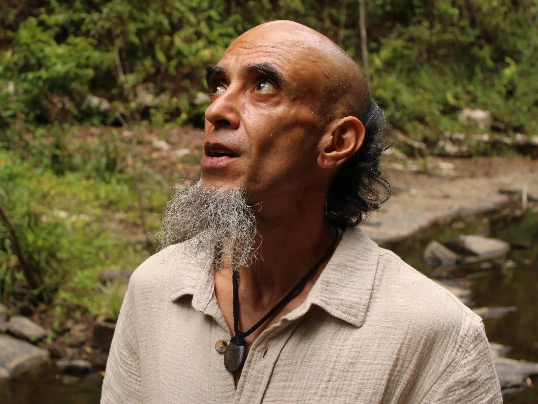 FIRE MATRIX Black OPAL Necklace,Australian Fairy Opal Tribal Pendant, Australian handmade tropical cord, double sided, october birthstone