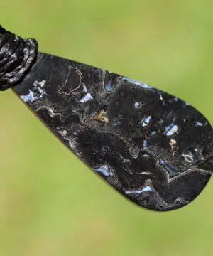 Elven Petrify Palmwood Pendant, Petrified Fossil Birds Eye Palm Root Necklace, Healing Jewelry, Australian handmade tropical cord